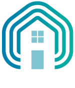 Pulcro.io house logo in blue-to-aqua gradient symbolizing smart home innovation and turnkey automation solutions.